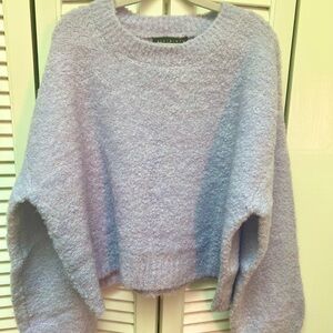 Blue Blush Soft Lilac Crew Neck Sweater